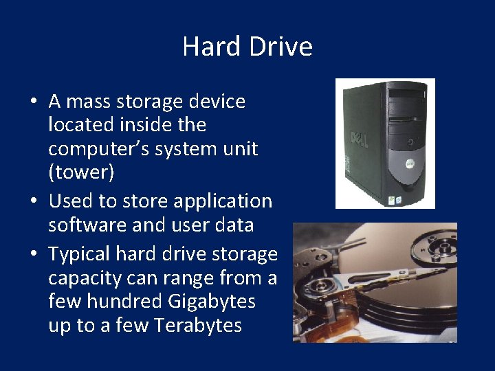 Part B Computer Storage Computer Applications Storage The