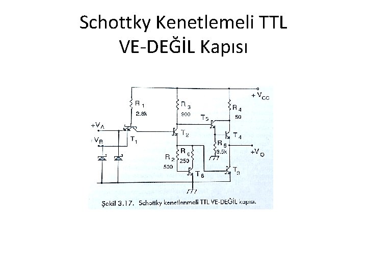 Schottky Kenetlemeli TTL VE-DEĞİL Kapısı 