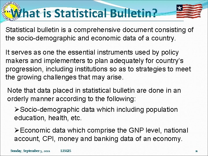 What is Statistical Bulletin? Statistical bulletin is a comprehensive document consisting of the socio-demographic