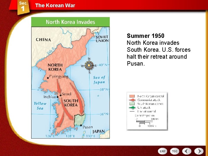 The Korean War Summer 1950 North Korea invades South Korea. U. S. forces halt