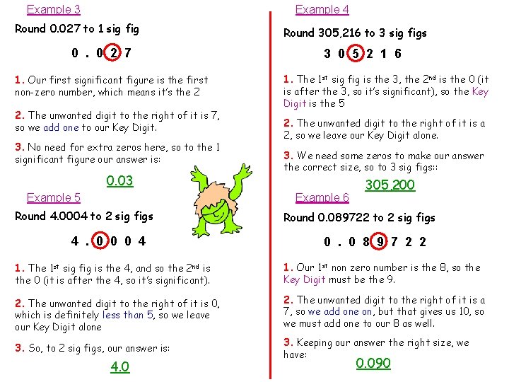 Example 4 Example 3 Round 0. 027 to 1 sig fig 0. 0 2