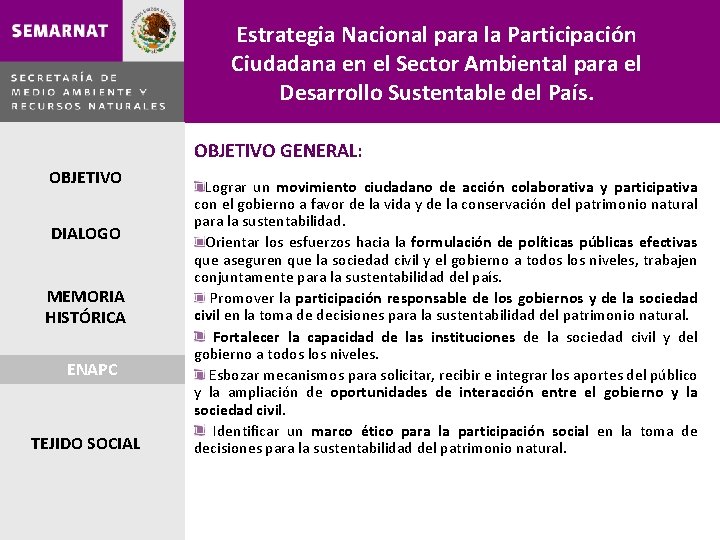 Estrategia Nacional para la Participación Ciudadana en el Sector Ambiental para el Desarrollo Sustentable
