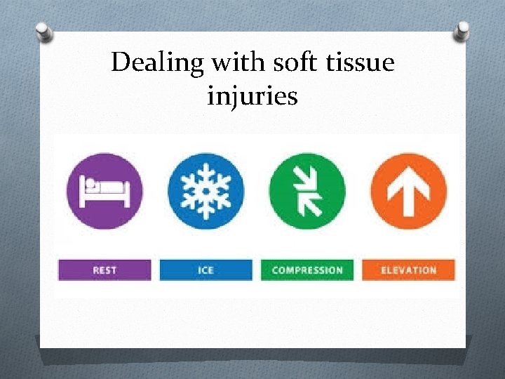 Dealing with soft tissue injuries 