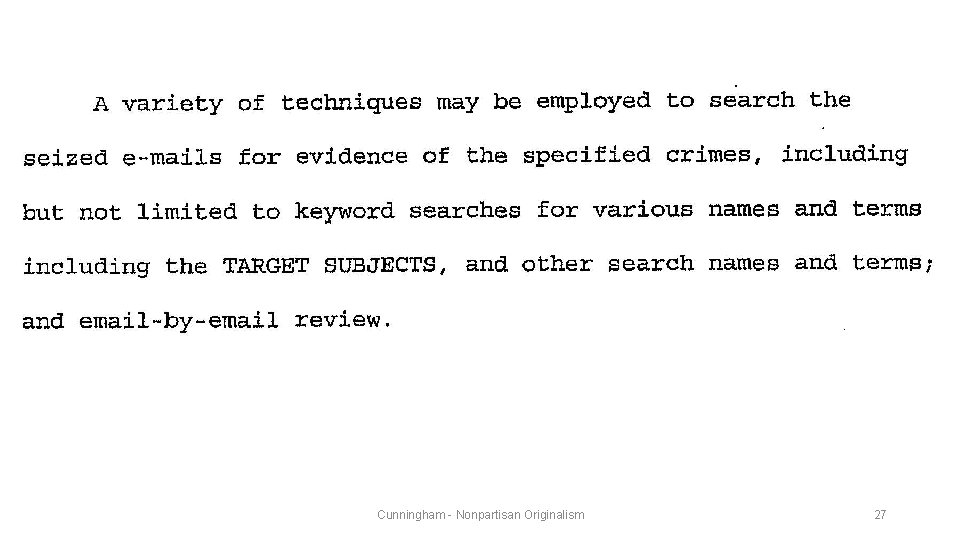 Cunningham - Nonpartisan Originalism 27 