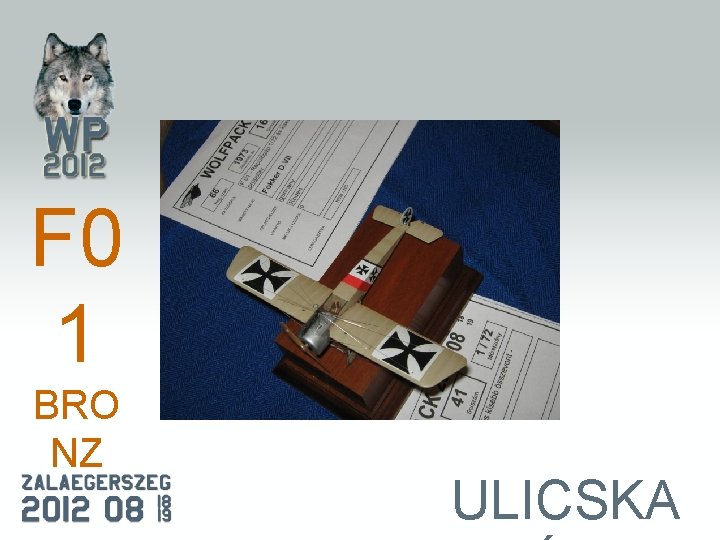 F 0 1 BRO NZ ULICSKA 