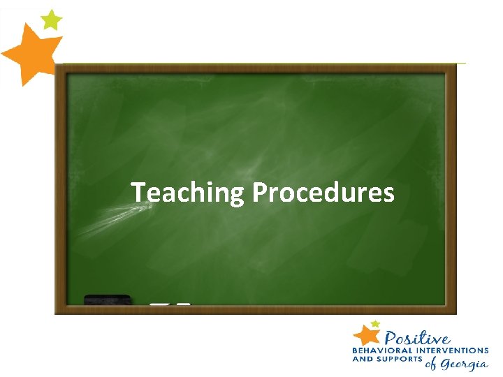 Teaching Procedures 