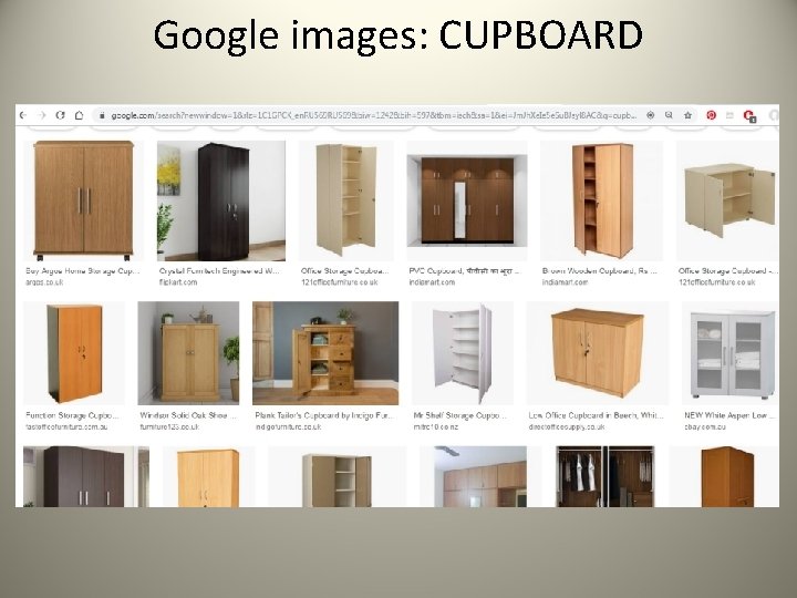 Google images: CUPBOARD 