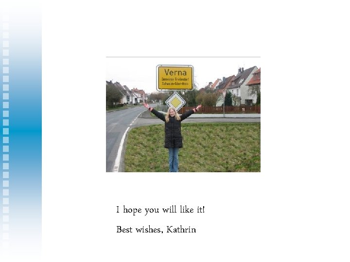 I hope you will like it! Best wishes, Kathrin 