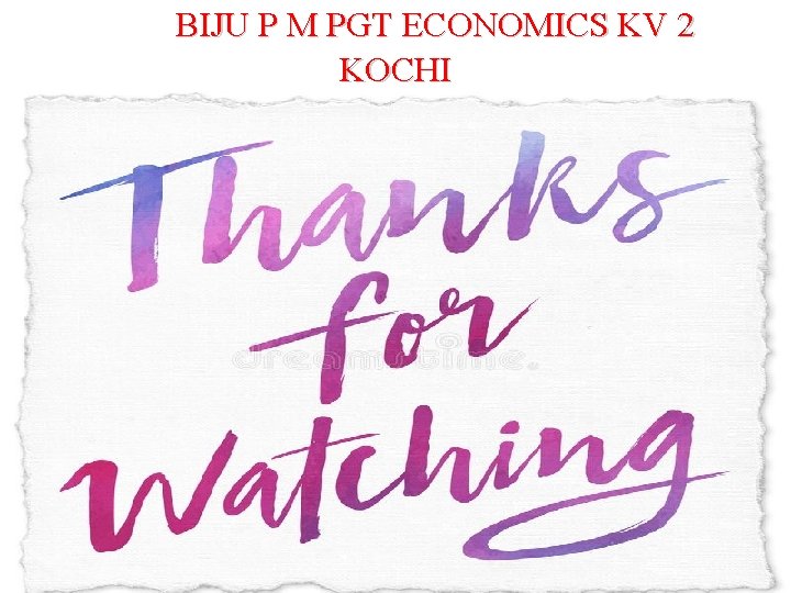 BIJU P M PGT ECONOMICS KV 2 KOCHI 