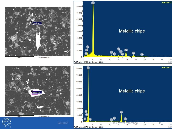 Metallic chips 9/6/2021 Document reference 11 