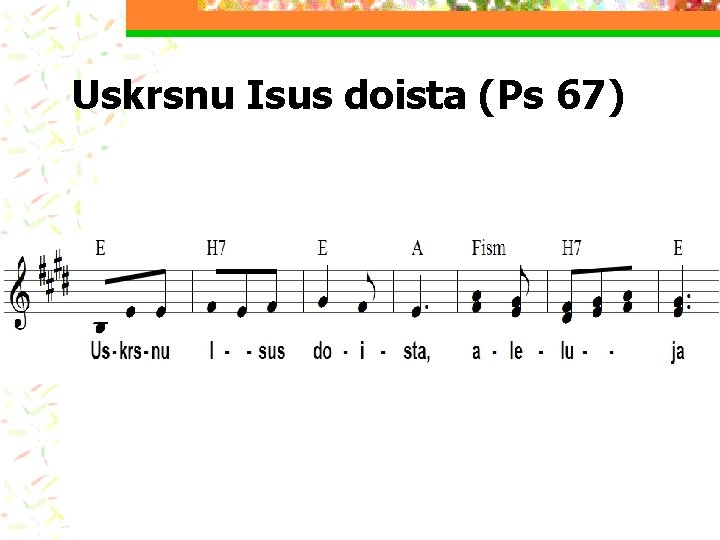 Uskrsnu Isus doista (Ps 67) 