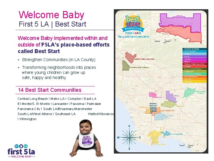 Welcome Baby First 5 LA | Best Start Welcome Baby implemented within and outside