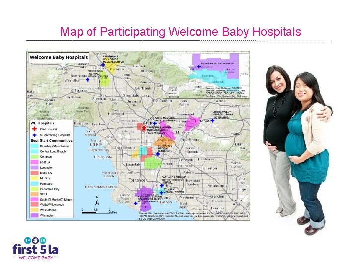 Map of Participating Welcome Baby Hospitals 