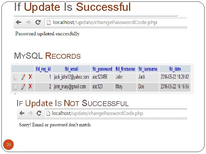 If Update Is Successful MYSQL RECORDS IF Update IS NOT SUCCESSFUL 28 If Update Is Successful MYSQL RECORDS IF Update IS NOT SUCCESSFUL 28