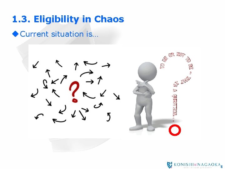 1. 3. Eligibility in Chaos u Current situation is… 4 