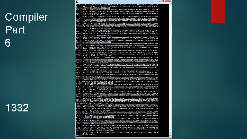 Compiler Part 6 1332 Compiler Part 6 1332