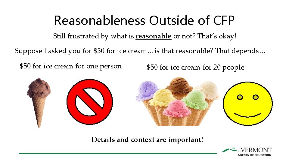 Reasonableness Outside of CFP Still frustrated by what is reasonable or not? That’s okay!