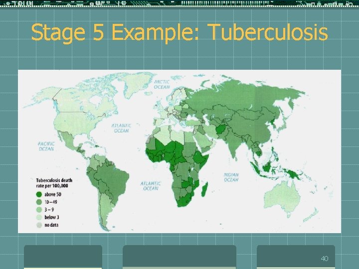 Stage 5 Example: Tuberculosis 40 