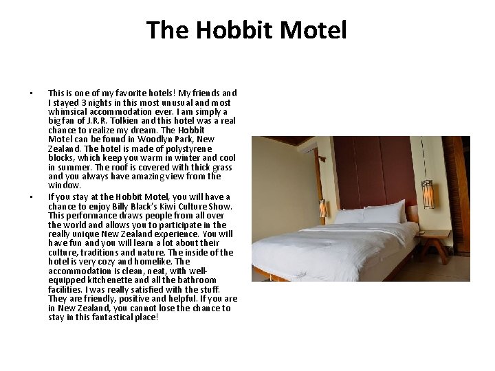 The Hobbit Motel • • This is one of my favorite hotels! My friends