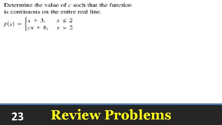 23 Review Problems 