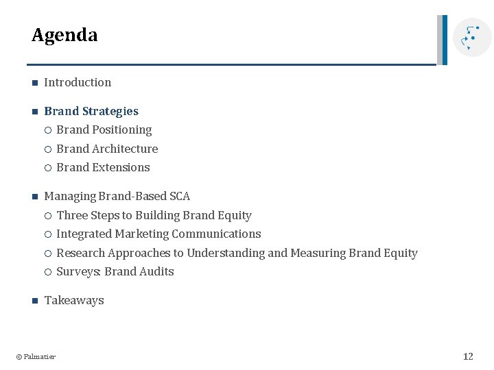 Agenda n Introduction n Brand Strategies n n Brand Positioning Brand Architecture Brand Extensions Agenda n Introduction n Brand Strategies n n Brand Positioning Brand Architecture Brand Extensions