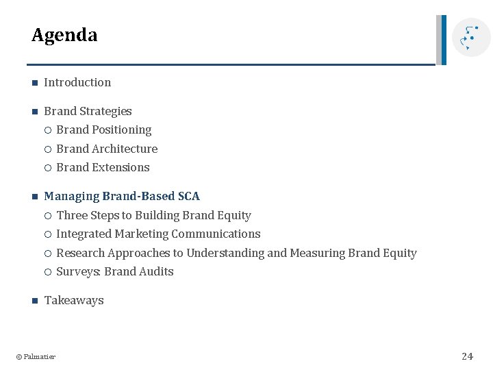 Agenda n Introduction n Brand Strategies n n Brand Positioning Brand Architecture Brand Extensions Agenda n Introduction n Brand Strategies n n Brand Positioning Brand Architecture Brand Extensions