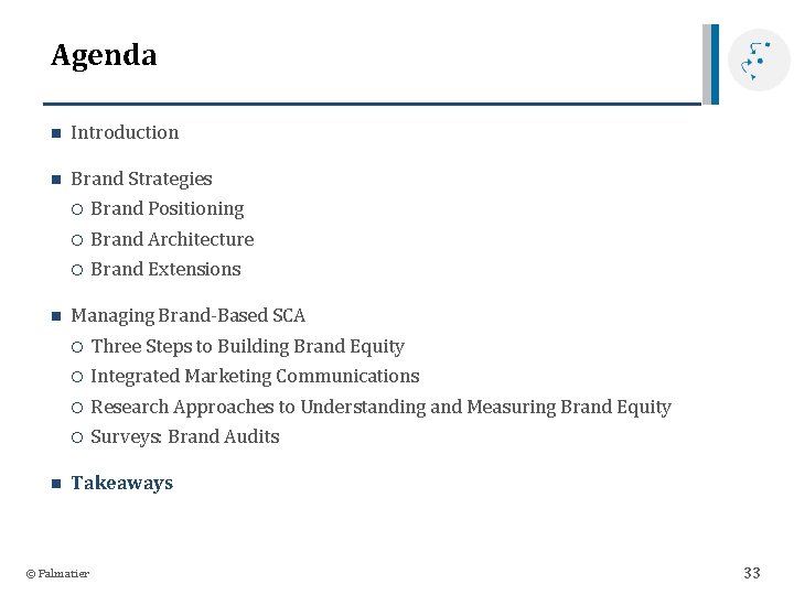 Agenda n Introduction n Brand Strategies n n Brand Positioning Brand Architecture Brand Extensions Agenda n Introduction n Brand Strategies n n Brand Positioning Brand Architecture Brand Extensions