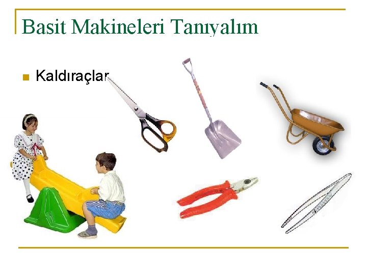 Basit Makineleri Tanıyalım n Kaldıraçlar 