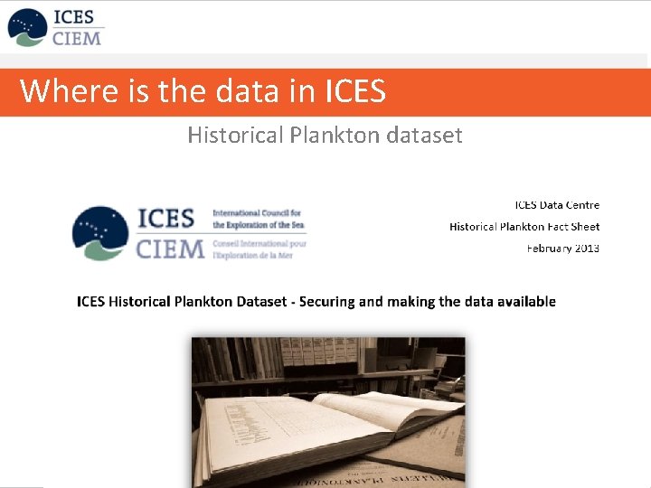 Where is the data in ICES Historical Plankton dataset 