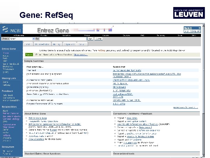 Gene: Ref. Seq 