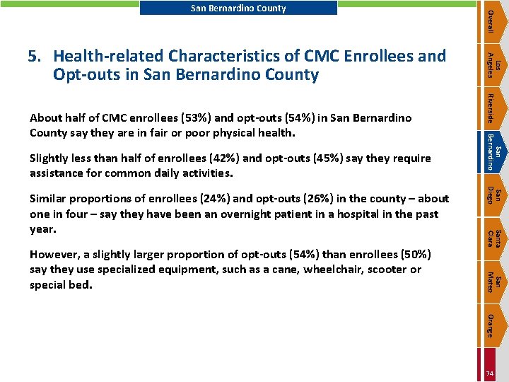 Santa Clara San Mateo However, a slightly larger proportion of opt-outs (54%) than enrollees