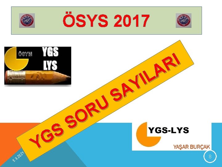 ÖSYS 2017 9 5. 1 02 2. S G Y U R O S