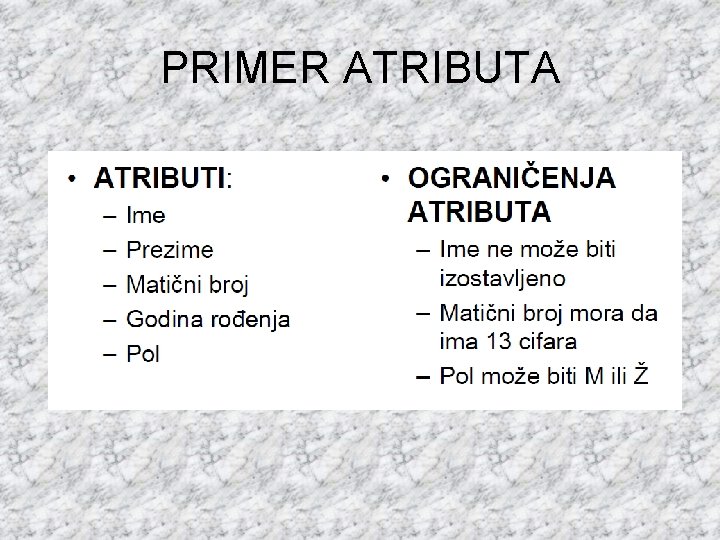 PRIMER ATRIBUTA 