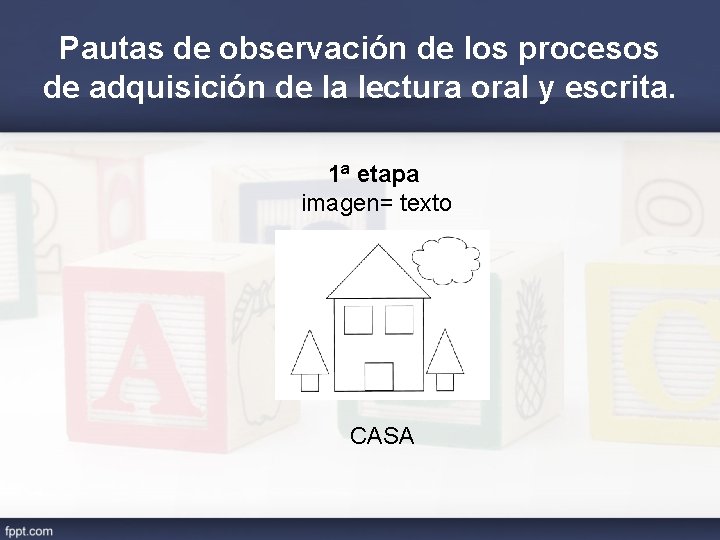 Pautas de observación de los procesos de adquisición de la lectura oral y escrita.