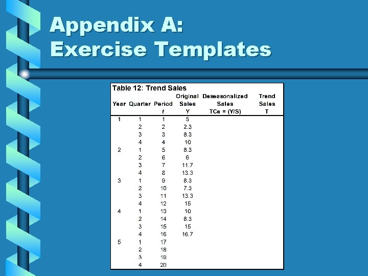 Appendix A: Exercise Templates 