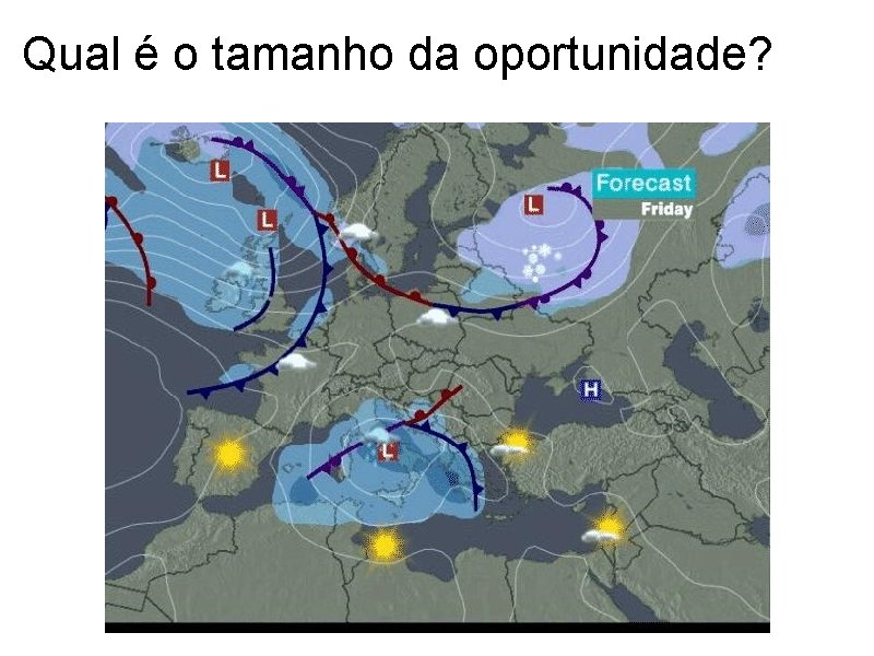 Qual é o tamanho da oportunidade? 