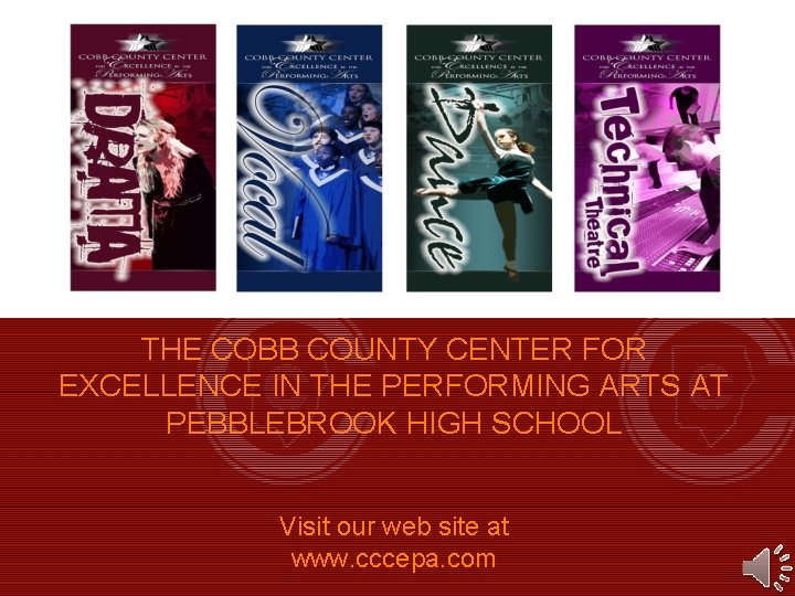 THE COBB COUNTY CENTER FOR EXCELLENCE IN THE PERFORMING ARTS AT PEBBLEBROOK HIGH SCHOOL