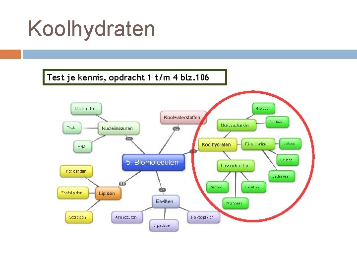 Koolhydraten Test je kennis, opdracht 1 t/m 4 blz. 106 