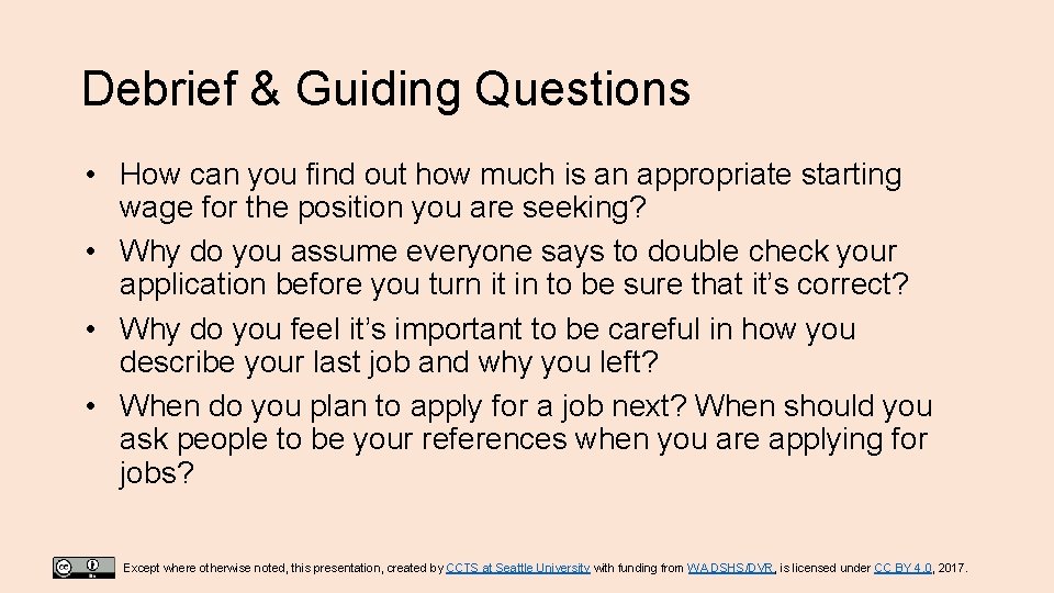 Debrief & Guiding Questions • How can you find out how much is an