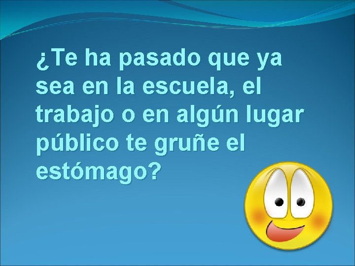 ¿Te ha pasado que ya sea en la escuela, el trabajo o en algún