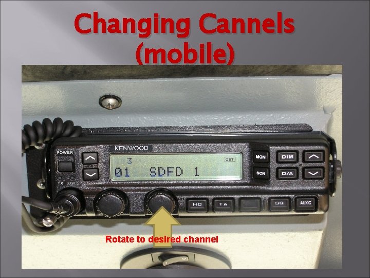 Changing Cannels (mobile) Rotate to desired channel 