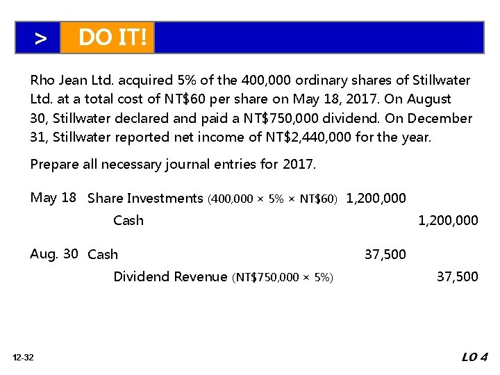 > DO IT! Rho Jean Ltd. acquired 5% of the 400, 000 ordinary shares