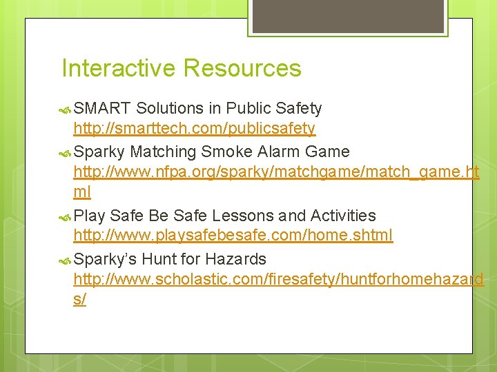SMART Board Basics for Fire Prevention and Education