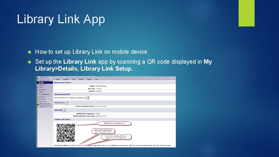 Library Link App How to set up Library Link on mobile device Set up