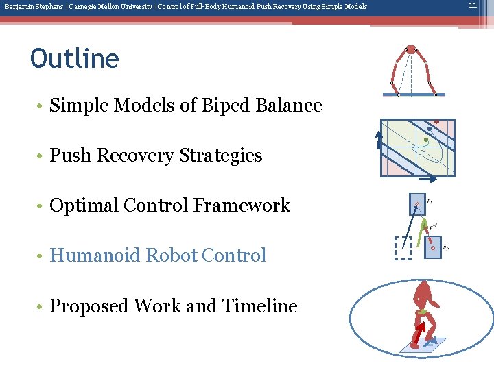 Benjamin Stephens | Carnegie Mellon University | Control of Full-Body Humanoid Push Recovery Using