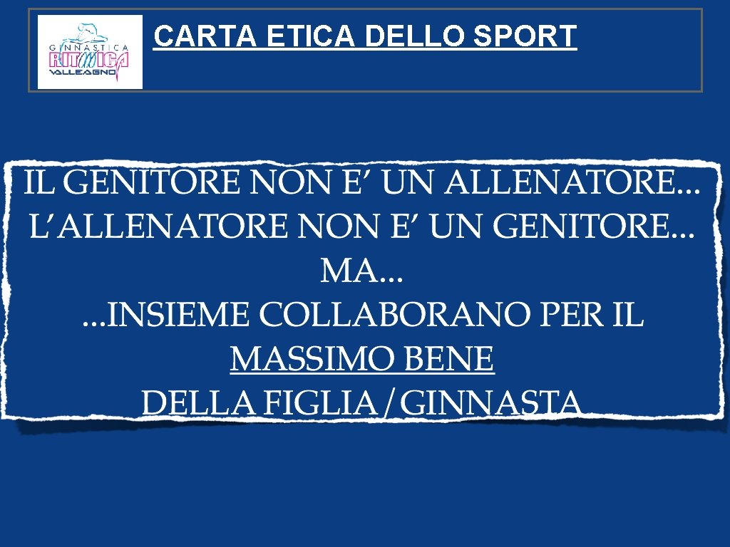 CARTA ETICA DELLO SPORT 