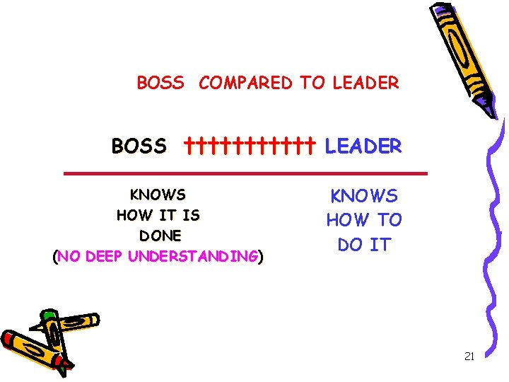 BOSS COMPARED TO LEADER BOSS †††††† LEADER KNOWS HOW IT IS DONE (NO DEEP