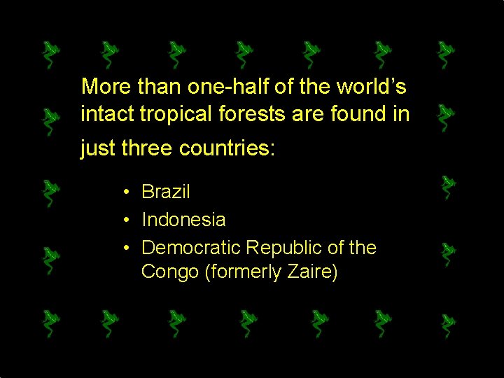 More than one-half of the world’s intact tropical forests are found in just three