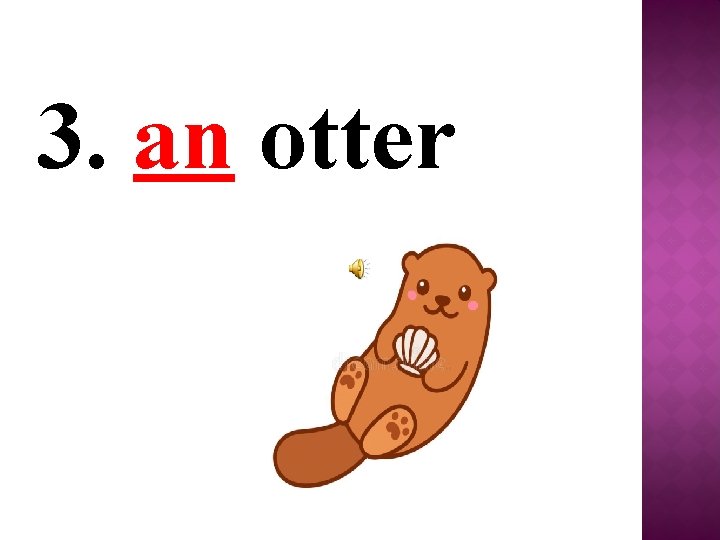 3. an otter 