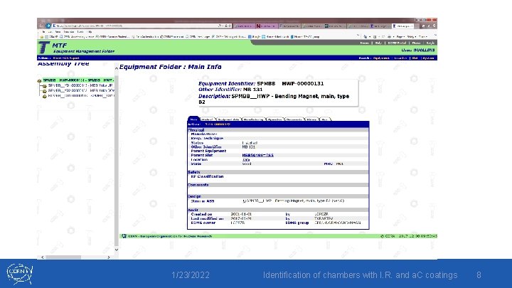 1/23/2022 Identification of chambers with I. R. and a. C coatings 8 